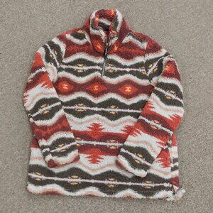 Roper Women's Polar Fleece 1/4 Zip Pullover - Aztec